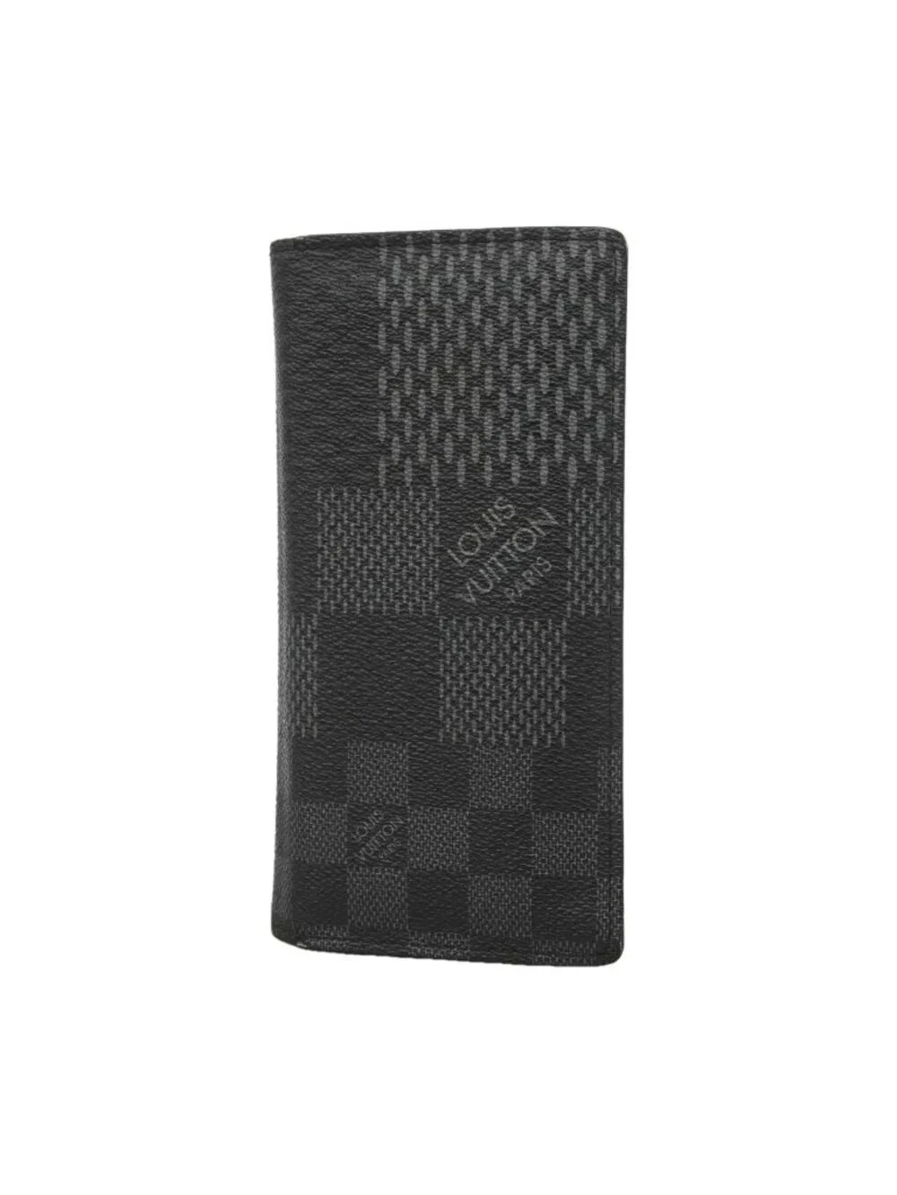 Louis Vuitton Wallet Damier Graphite 3D Portefeuille Brazza NM Black Gray
